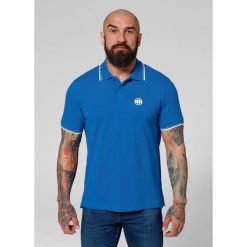 Koszulka Polo bawełniana klasyczna dla dorosłych Pique Stripes Regular. Brązowe bluzki damskie PITBULL, xl, bez wzorów, z bawełny, klasyczne, bez kołnierzyka, bez ramiączek. Za 139.00 zł.