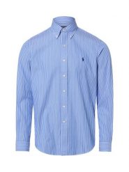 Polo Ralph Lauren Koszula Mężczyźni Regular Fit Bawełna niebieski, M. Niebieskie koszule męskie Polo Ralph Lauren, m, bez wzorów, z bawełny, bez kołnierzyka, bez ramiączek. Za 499.95 zł.