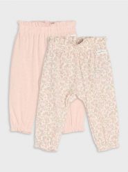 Bawełniane spodnie dresowe bloomers z motywem kwiatowym - kremowy. Białe spodnie sportowe damskie Sinsay, m, z bawełny. Za 19.99 zł.