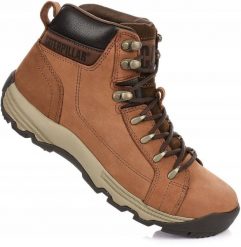 Męskie buty trapery trekkingowe brązowe CATERPILLAR CAT. Brązowe buty zimowe męskie CATerpillar, na zimę, z materiału, bez zapięcia. Za 429.00 zł.