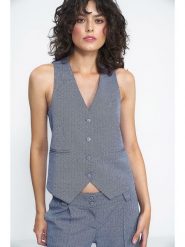 Nife Kamizelka w kolorze granatowo-białym rozmiar: 42. Białe kamizelki damskie Nife. Za 178.79 zł.