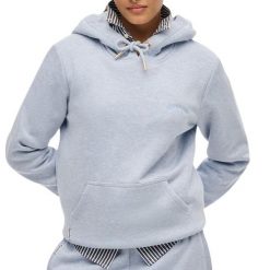 Bluza damska z kapturem Superdry Essential Logo Emb Hb. Szare bluzy z kapturem damskie Superdry., l, z bawełny. Za 278.50 zł.