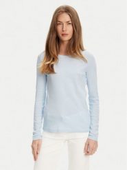 United Colors Of Benetton Bluzka 3GA2E16F9 Błękitny Regular Fit. Niebieskie bluzki damskie United Colors Of Benetton, xl, bez wzorów, z bawełny, bez ramiączek. Za 79.99 zł.