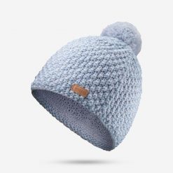 Czapka narciarska dla dorosłych Wedze Timeless. Niebieskie czapki męskie WED'ZE, bez wzorów, z dzianiny. Za 69.99 zł.