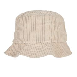 Sztruksowa Czapka Z Daszkiem. Białe czapki męskie FLEXFIT, bez wzorów, ze sztruksu, sportowe. Za 122.99 zł.