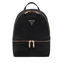Plecak Guess. Czarne plecaki damskie Guess, z aplikacjami. Za 449.99 zł.
