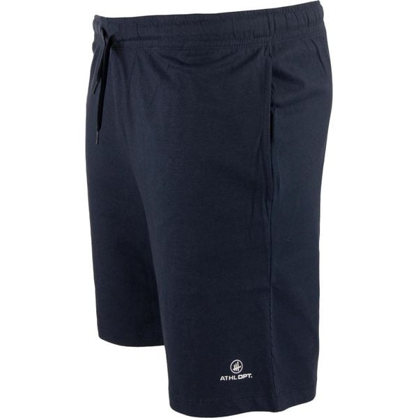 Męskie spodenki Athl. Dpt Nunzio granatowy. Niebieskie szorty męskie ZFOAM, bez wzorów, z bawełny, wakacyjne. Za 161.99 zł.