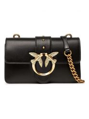 Pinko Skórzana torebka w kolorze czarnym - 21 x 14 x 6 cm rozmiar: onesize. Czarne torebki klasyczne damskie Pinko, bez wzorów, z materiału, bez dodatków. Za 907.45 zł.