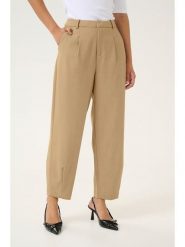 Kaffe Spodnie "Merle" w kolorze jasnobrązowym rozmiar: 44. Brązowe spodnie materiałowe damskie Kaffe, bez wzorów, z materiału. Za 208.99 zł.