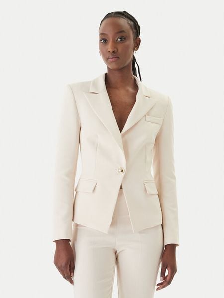 Rinascimento Marynarka CFC0128649003 Beżowy Slim Fit. Brązowe marynarki i żakiety damskie RINASCIMENTO, m, bez wzorów, z syntetyku. Za 629.99 zł.