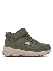 Skechers Sneakersy Elite Sport Tread - Aquavek HI 406336L/OLV Zielony. Zielone trampki i tenisówki chłopięce Skechers, bez wzorów, ze skóry, sportowe, bez zapięcia. Za 289.99 zł.