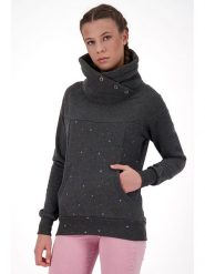 Alife and kickin Bluza "VioletAK" w kolorze antracytowym rozmiar: L. Czarne bluzy bez kaptura damskie Alife and Kickin, l, z bawełny. Za 114.17 zł.