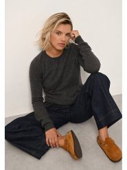Just Cashmere Kaszmirowy sweter "Helen" w kolorze antracytowym rozmiar: M. Czarne swetry klasyczne damskie Just Cashmere, m, z kaszmiru, bez kołnierzyka. Za 365.48 zł.