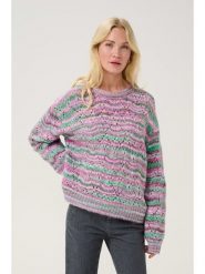 Kaffe Sweter "Rosena" w kolorze fioletowym rozmiar: M. Różowe swetry klasyczne damskie Kaffe, m, z wełny, bez kołnierzyka. Za 147.91 zł.