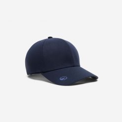 Czapka z daszkiem do golfa z magnesem na znacznik. Niebieskie czapki męskie INESIS, bez wzorów, z materiału. Za 49.99 zł.