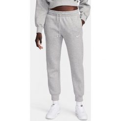 Damskie spodnie przytulny komfort W NSW PHNX FLC MR PANT STD. Szare spodnie sportowe damskie Nike, s, z bawełny, na fitness i siłownię. Za 281.25 zł.