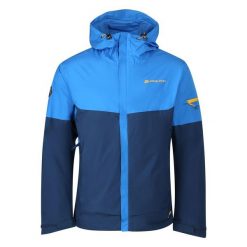 Kurtka turystyczna męska Alpine Pro Norem wodoodporna. Niebieskie kurtki męskie Alpine Pro, m, bez wzorów, sportowe, bez kaptura. W wyprzedaży za 379.00 zł.