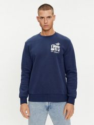Levi's® Bluza Graphic 38423-0075 Granatowy Regular Fit. Niebieskie bluzy bez kaptura męskie m, z bawełny. Za 199.99 zł.