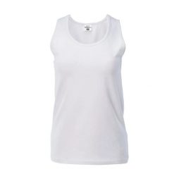Damski tank top Martes Essentials Lady Maf. Białe topy sportowe damskie MARTES ESSENTIALS, l, bez wzorów, z bawełny, bez ramiączek. Za 39.13 zł.