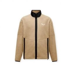 Bluza sportowa męska Salewa Fanes. Brązowe bluzy bez kaptura męskie Salewa, l, z materiału. Za 568.00 zł.