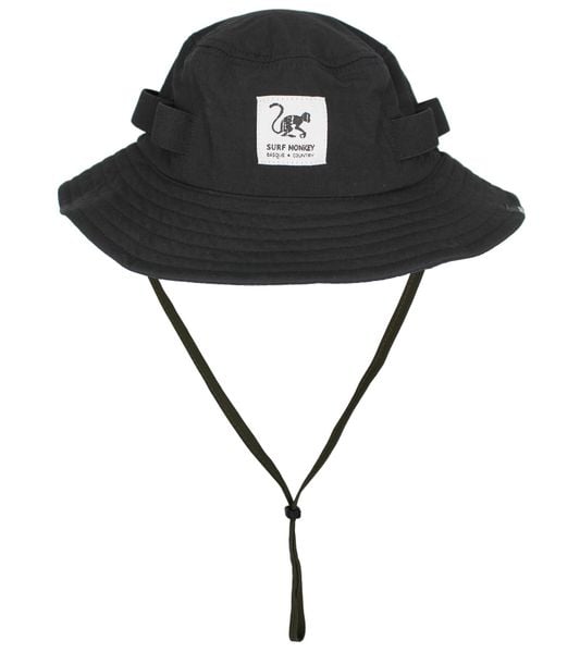 Czapka - UPF50 / wodoodporna - rozmiary S/M i L/XL (czarna). Czarne czapki męskie SURF MONKEY, bez wzorów, z materiału, sportowe. Za 179.95 zł.