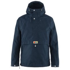 Kurtka turystyczna męska Fjallraven Vardag Anorak. Niebieskie kurtki męskie Fjällräven, m, bez wzorów, sportowe, bez kaptura. Za 917.75 zł.