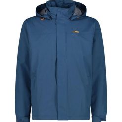 Kurtka wodoodporna CMP. Niebieskie kurtki męskie CMP, bez wzorów, sportowe, bez kaptura. Za 353.95 zł.