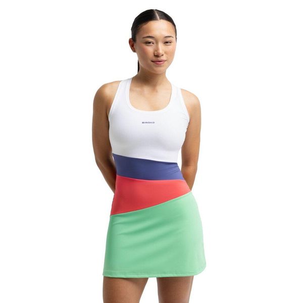 Damska sukienka do gry w padla Padel Siroko Dusk Erit. Sukienki damskie SIROKO, m, bez wzorów, z nylonu, sportowe, bez kołnierzyka, bez ramiączek, sportowe. Za 253.00 zł.