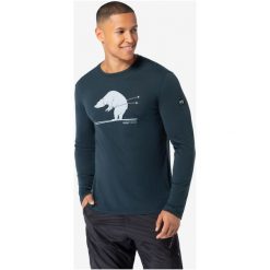 Koszulka z długim rękawem męska SUPER.NATURAL M Ski Karl LS. Niebieskie koszulki męskie z długim rękawem Super.natural, m. Za 349.99 zł.