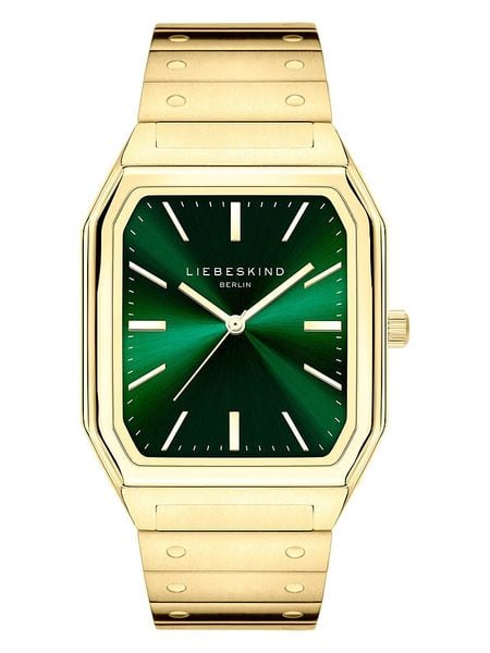 Liebeskind Zegarek kwarcowy w kolorze złoto-zielonym rozmiar: onesize. Zielone, analogowe zegarki damskie Liebeskind, ze stali. Za 427.42 zł.