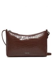 Calvin Klein Torebka Ck Must Conv K60K612695 Brązowy. Brązowe listonoszki damskie CALVIN KLEIN, bez wzorów, ze skóry, bez dodatków. Za 229.99 zł.