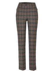 Rosner Spodnie w kolorze jasnobrązowym rozmiar: 44. Brązowe spodnie materiałowe damskie Rosner, bez wzorów, z materiału, z podwyższonym stanem. Za 152.99 zł.