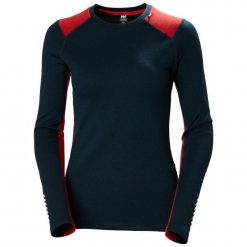 Bluza damska Helly Hansen lifa merino midweight crew. Niebieskie bluzy bez kaptura damskie Helly Hansen, xs. Za 422.00 zł.