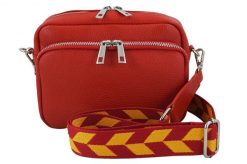 Listonoszka skórzana BARBERINI'S 944-13 czerwona. Czerwone shopper bag damskie Barberinis, bez wzorów, ze skóry, bez dodatków. Za 239.99 zł.