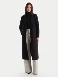 ViCOLO Płaszcz wełniany TF0002 Czarny Regular Fit. Czarne płaszcze damskie ViCOLO, na zimę, m, bez wzorów, z syntetyku. Za 1,179.00 zł.