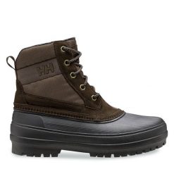 Śniegowce Helly Hansen. Brązowe buty zimowe męskie Helly Hansen, bez zapięcia. Za 649.99 zł.