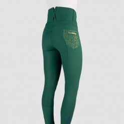 Damskie spodnie do jazdy konnej HORKA Elegance. Niebieskie spodnie materiałowe damskie HORKA, bez wzorów, z materiału, eleganckie, z podwyższonym stanem. Za 390.00 zł.