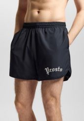 Spodenki sportowe męskie Prosto College. Czarne kąpielówki męskie Prosto., m, bez wzorów, z materiału. Za 194.99 zł.