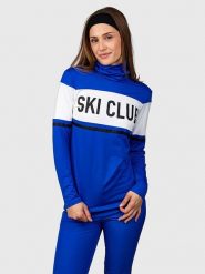 Brunotti Bluza polarowa "Kohlka" w kolorze niebiesko-białym rozmiar: XXL. Białe bluzy bez kaptura damskie BRUNOTTI, xxl, z polaru. Za 104.99 zł.