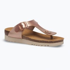Japonki damskie Scholl Boa Vista Med. Czerwone klapki damskie Scholl, bez wzorów, z materiału, bez obcasa. Za 229.99 zł.
