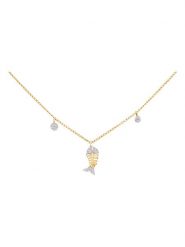 Revoni Złoty naszyjnik z diamentami - dł. 42 cm rozmiar: onesize. Żółte naszyjniki damskie Revoni, złote. Za 1,130.99 zł.