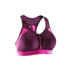 Stanik Do Biegania Easy Zip. Fioletowe biustonosze KALENJI, bez wzorów, z elastanu. Za 79.99 zł.
