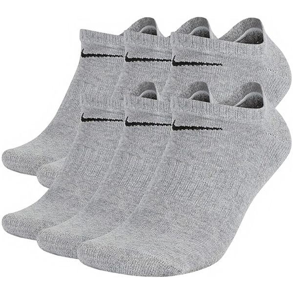 Skarpetki treningowe Nike Everyday Cushioned 6pack SX7675-064 niskie. Szare skarpetki damskie Nike, bez wzorów. Za 74.90 zł.