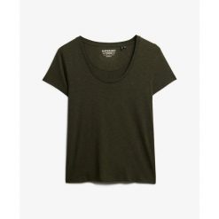 T-shirt z dekoltem dla kobiet Superdry Studios. Zielone t-shirty damskie Superdry., l, bez wzorów, bez kołnierzyka. Za 150.95 zł.