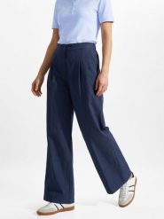 Weekend Max Mara spodnie plisowane - WKDBenda Kobiety Bawełna (100%) niebieski, 44. Niebieskie spodnie materiałowe damskie Weekend Max Mara, bez wzorów, z bawełny. Za 649.95 zł.