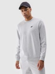 4F Bluza dresowa nierozpinana bez kaptura męska - szara M. Szare bluzy bez kaptura męskie 4f, m, z bawełny. W wyprzedaży za 99.99 zł.