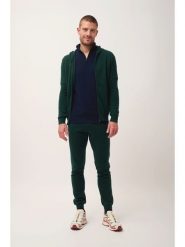 Just Cashmere Kaszmirowy kardigan "Elliot" w kolorze ciemnozielonym rozmiar: XL. Zielone kardigany męskie Just Cashmere, xl, bez wzorów, z kaszmiru, bez kołnierzyka. Za 456.99 zł.