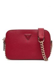 Guess Torebka 176307 Czerwony. Czerwone torebki wieczorowe Guess, z aplikacjami, ze skóry, wizytowe, bez kołnierzyka, bez ramiączek. Za 399.99 zł.