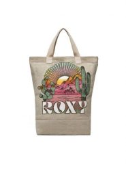 Roxy Plecak Drink The Wave ERJBP04876 Beżowy. Brązowe plecaki damskie Roxy, bez wzorów, z bawełny, sportowe. Za 129.99 zł.