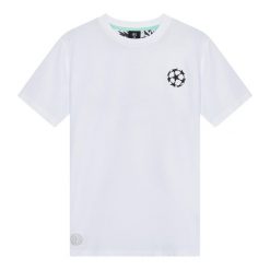 Koszulka Champions League - Lifestyle. Białe t-shirty sportowe męskie CHAMPIONS LEAGUE, xs, z bawełny, bez ramiączek, do piłki nożnej. Za 154.99 zł.